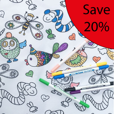 Washable Doodle Tablecloth