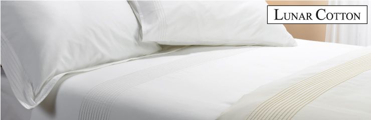 White Cotton Duvet Covers - Superior quality White Cotton bed linen from Lunar Cotton. Cotton Sateen. Duvet Covers in Button and Bag style.