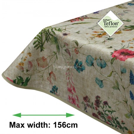 Meadow Acrylic Coated Tablecloth with Teflon