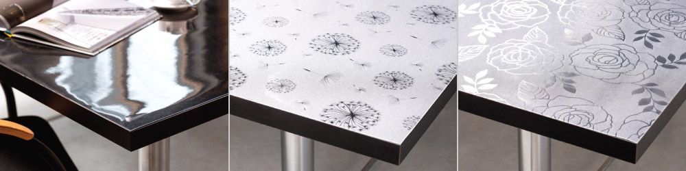 Clear Table Protector - Our range of clear protectors allows you to protect your table or tablecloth against scratches, scuffs, stains, spillage.  Extra Thick Clear PVC is 1.5mm thick.  Standard Clear PVC is available in 140 micron and 300 micron thickness. 