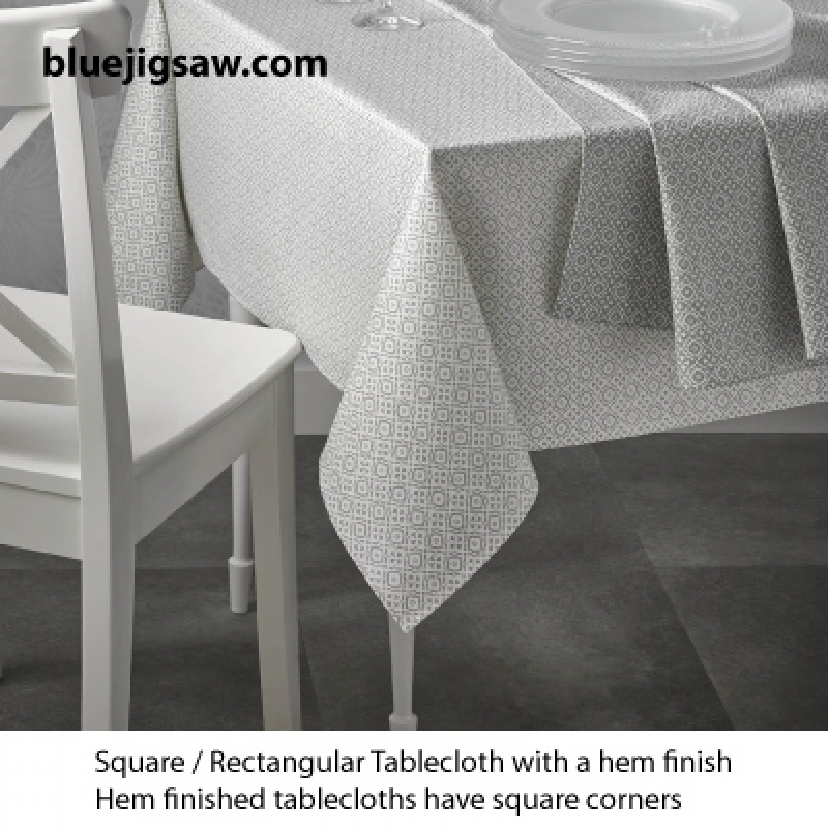 Acrylic Coated Tablecloths - Edge Finishing