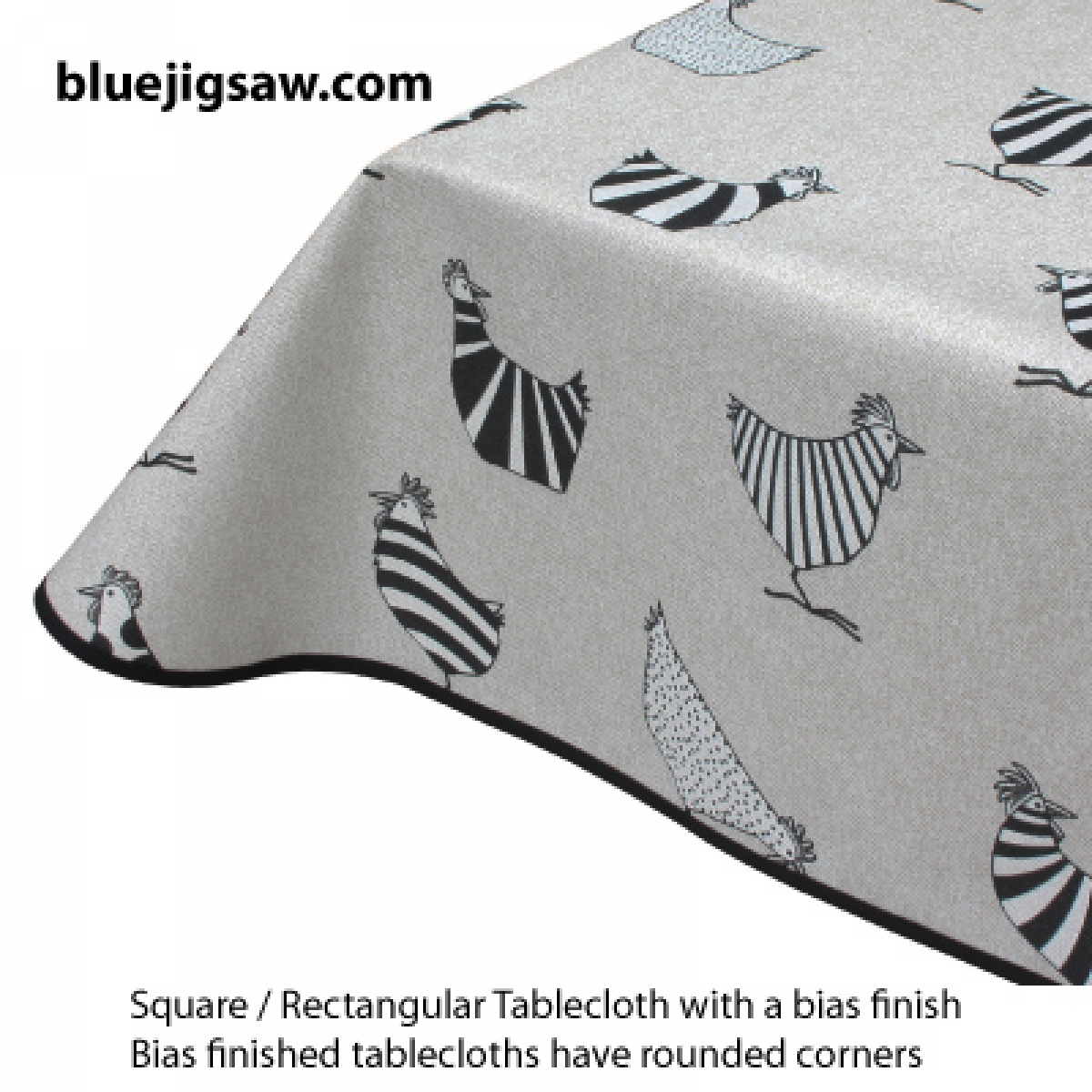 Acrylic Coated Tablecloths - Edge Finishing