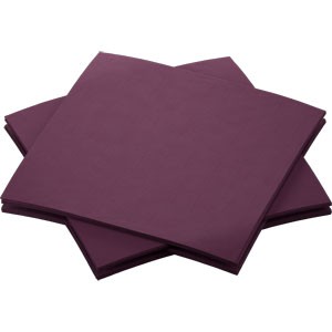 Dunisoft 20cm Napkins Plum