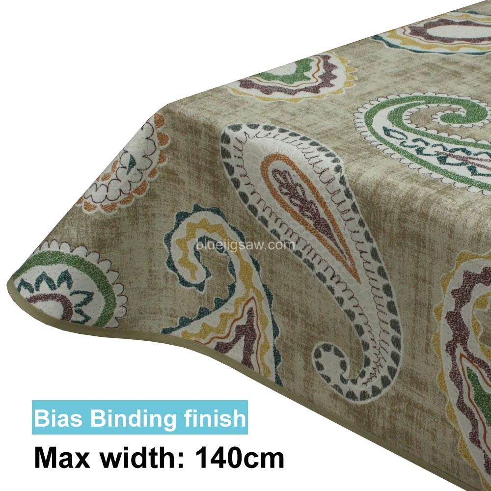 Acrylic Coated Tablecloth with Bias Binding