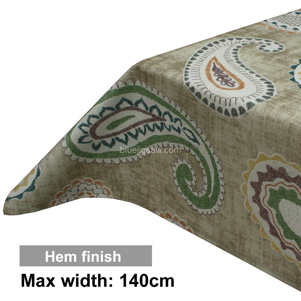Acrylic Coated Tablecloth with Hem finish