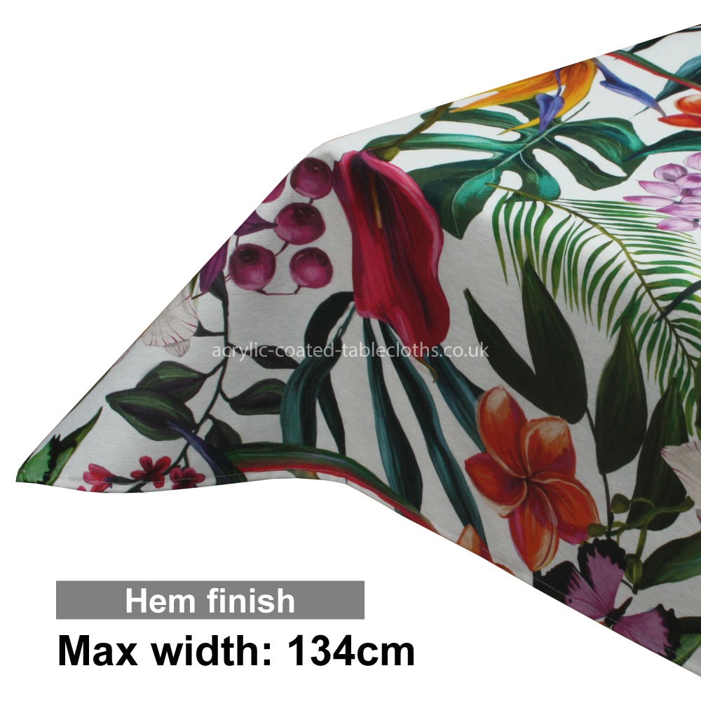 Acrylic Coated Tablecloth with Hem finish