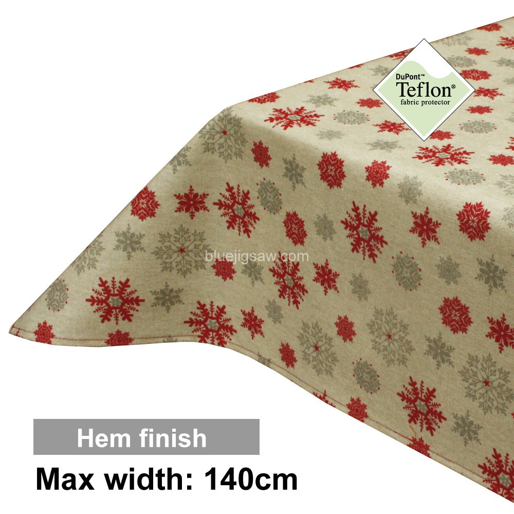 Acrylic Coated Tablecloth with Hem finish