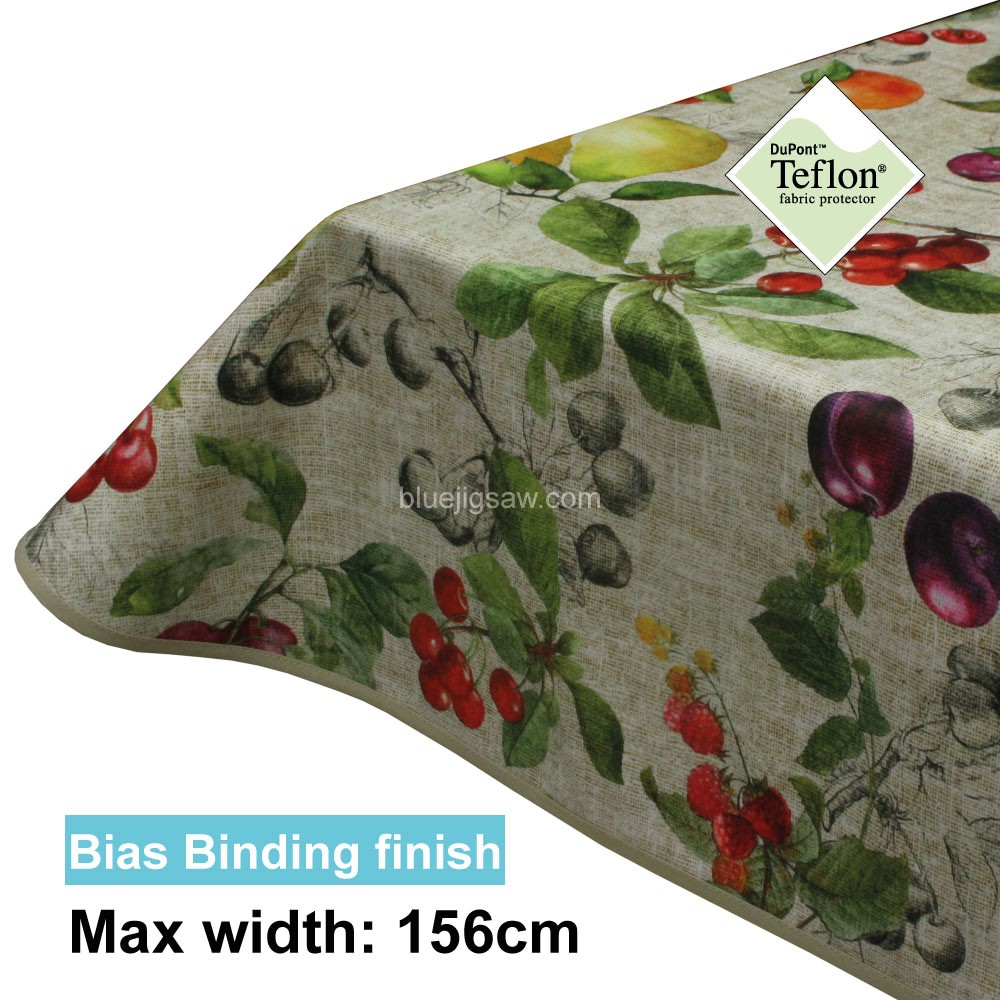 Acrylic Coated Tablecloth with Bias Binding