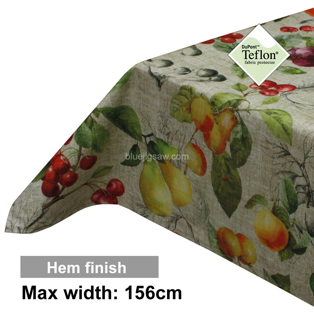 Acrylic Coated Tablecloth with Hem finish