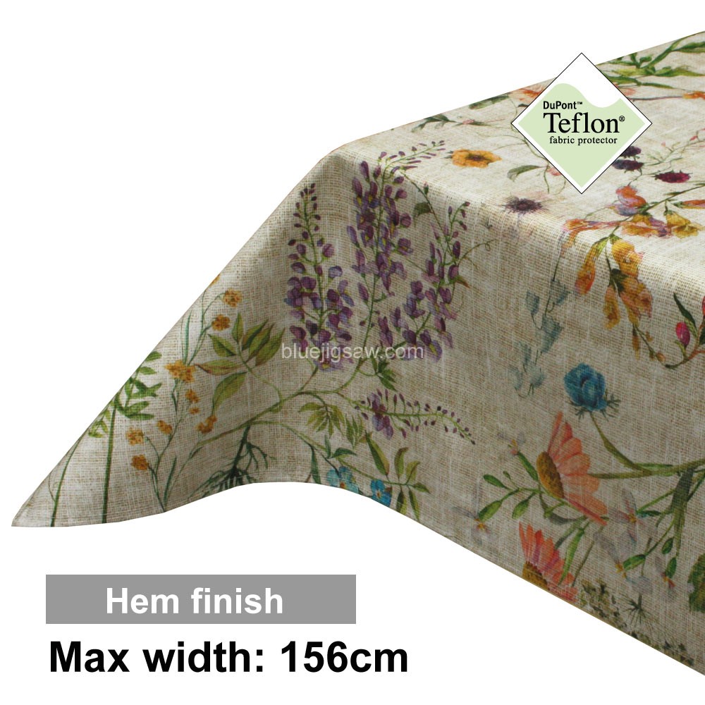 Acrylic Coated Tablecloth with Hem finish