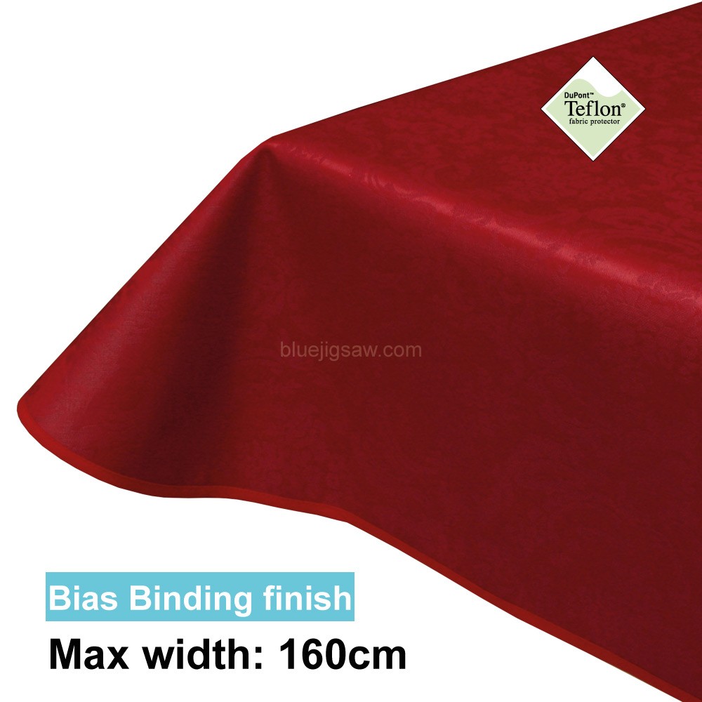 Acrylic Coated Tablecloth with Bias Binding