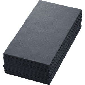 Dunilin 48cm Bookfold Napkins Black