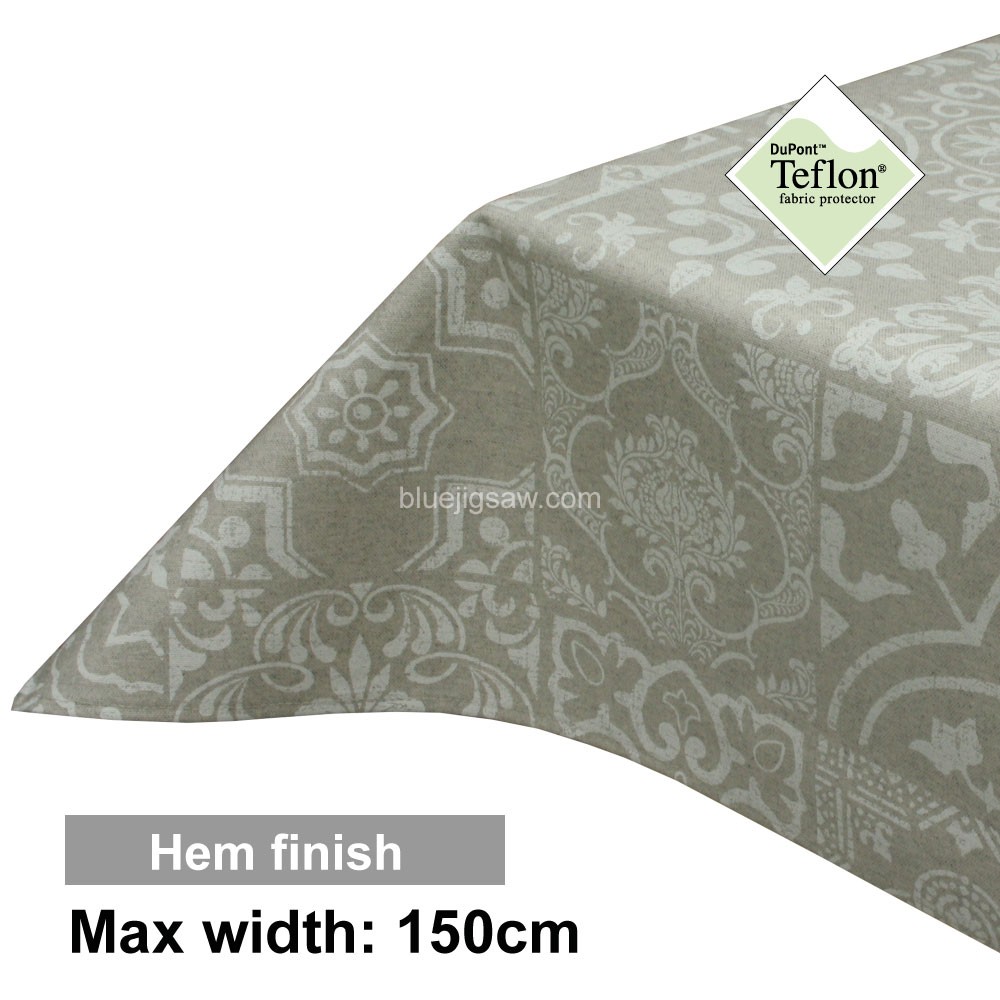 Acrylic Coated Tablecloth with Hem finish