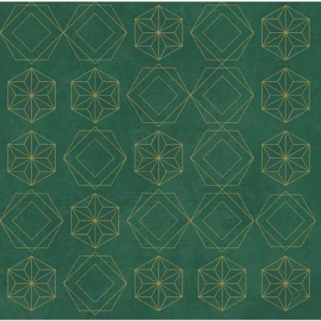 Dunisoft 40cm Napkins Gilded Star Green