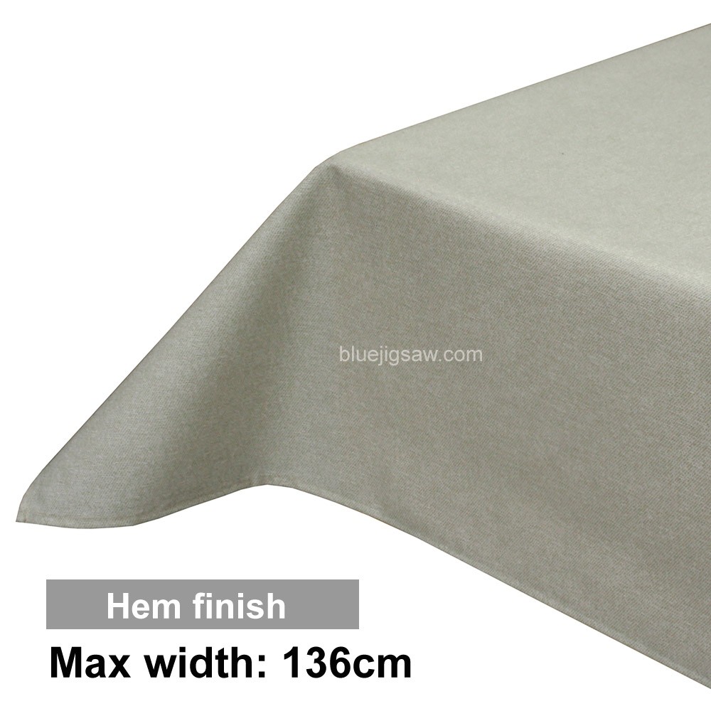 Acrylic Coated Tablecloth with Hem finish