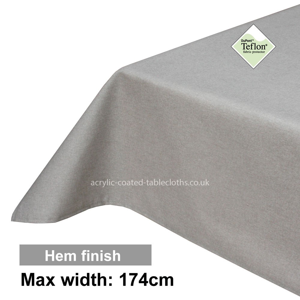 Acrylic Coated Tablecloth with Hem finish