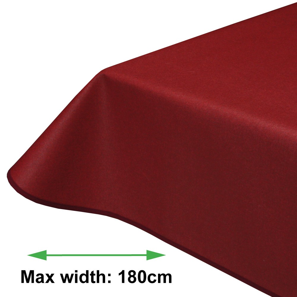 Maison Bordeaux Plain Acrylic Coated Tablecloth