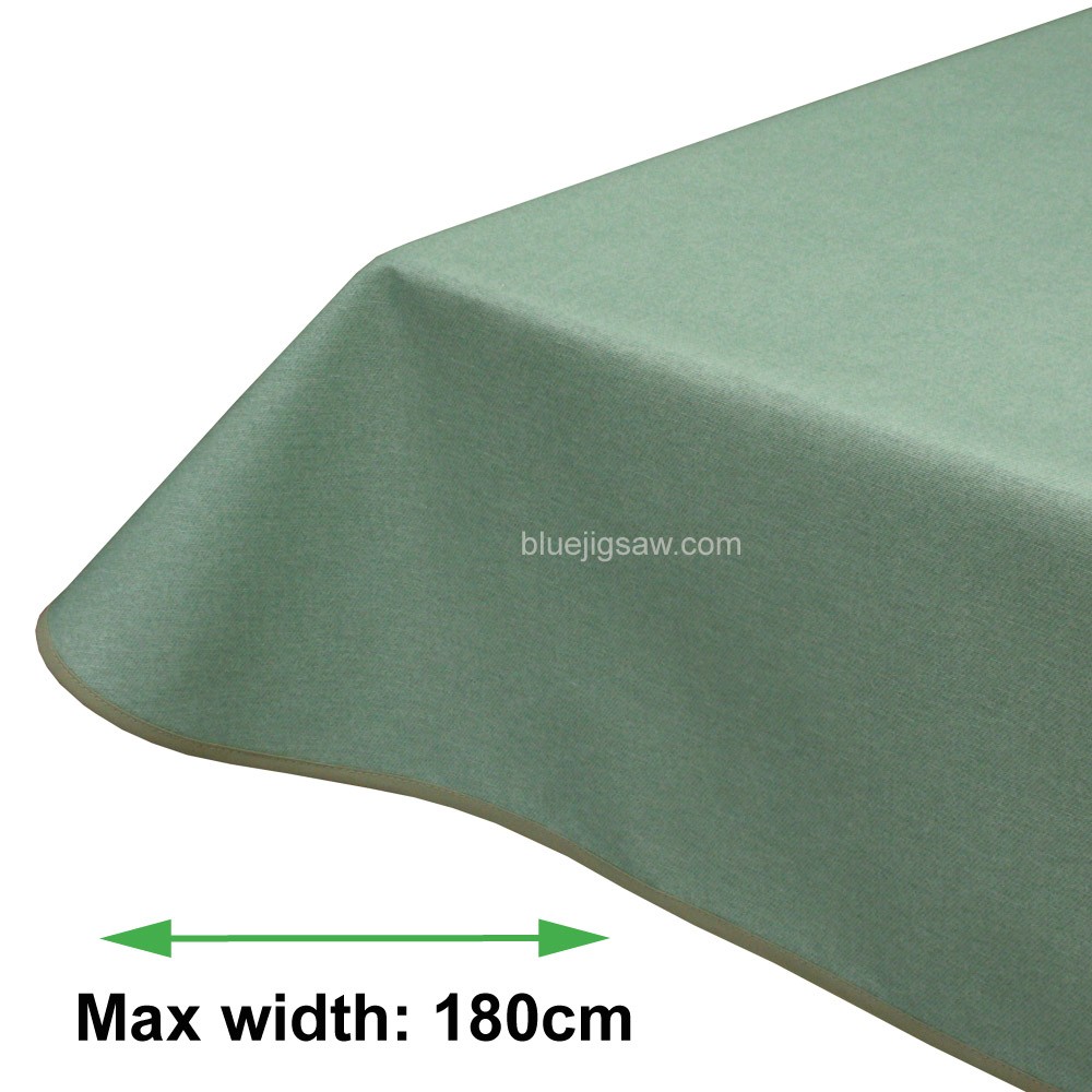 Maison Seafoam Plain Acrylic Coated Tablecloth