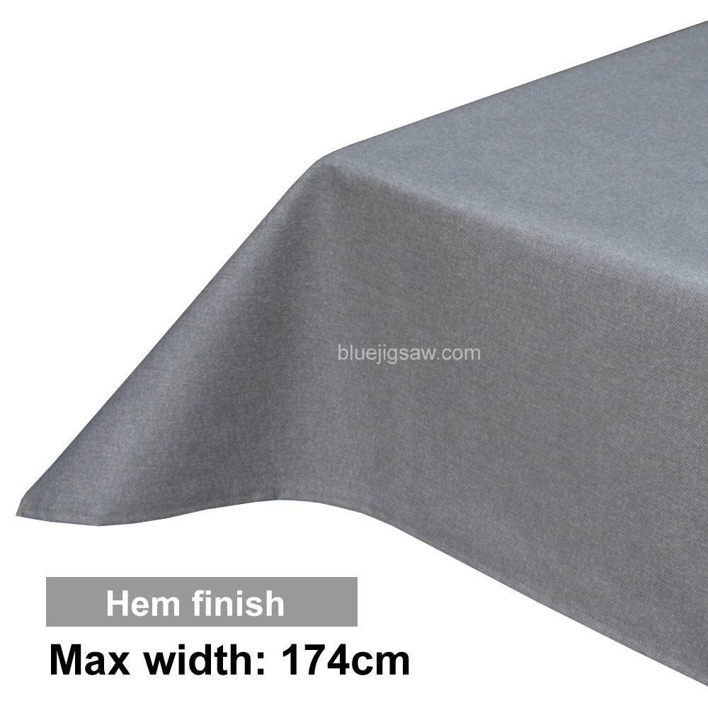 Acrylic Coated Tablecloth with Hem finish