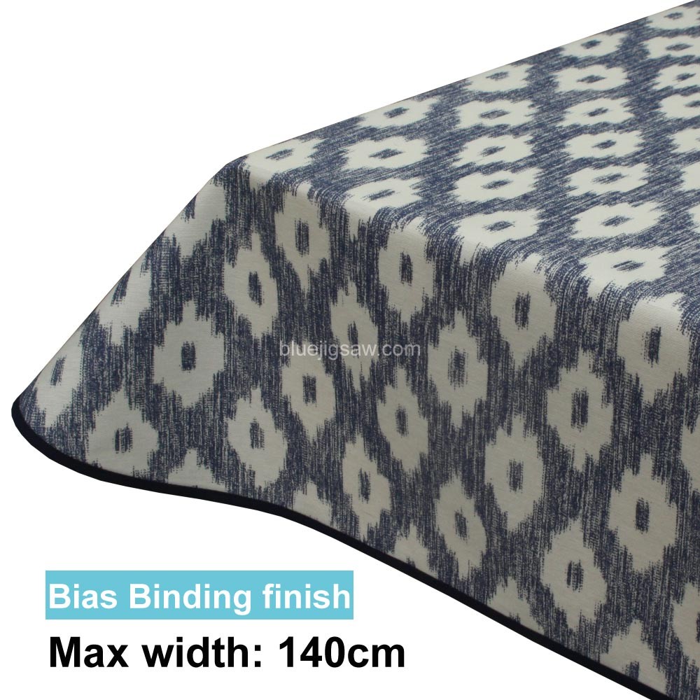 Acrylic Coated Tablecloth with Bias Binding