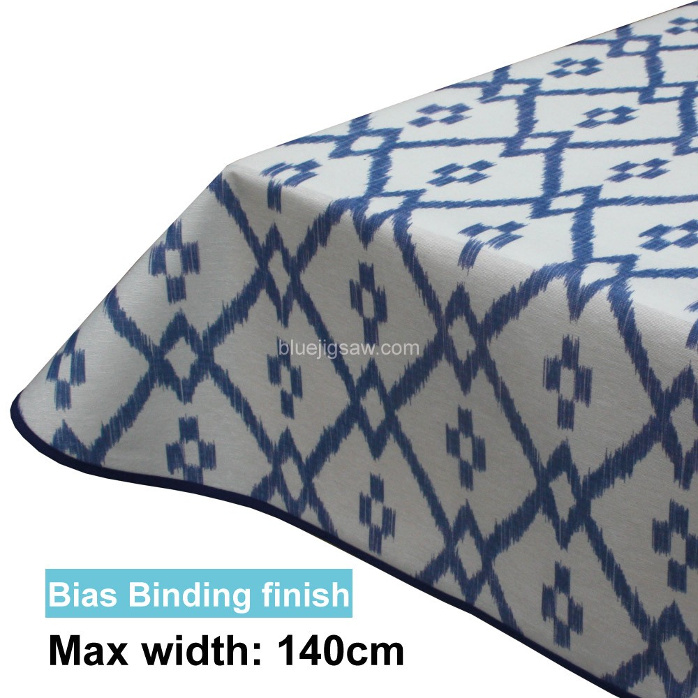Acrylic Coated Tablecloth with Bias Binding