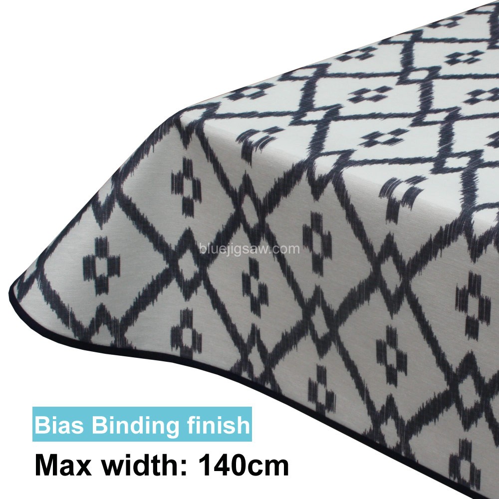 Acrylic Coated Tablecloth with Bias Binding