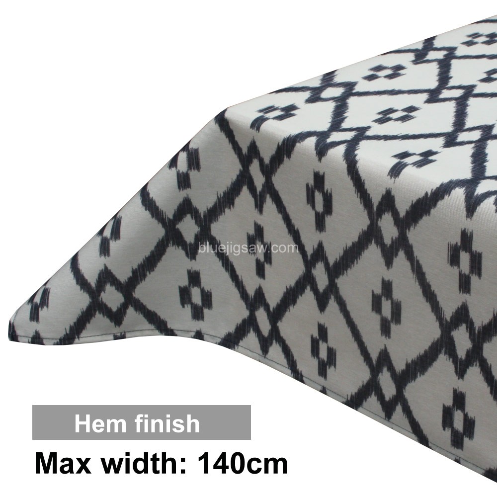 Acrylic Coated Tablecloth with Hem finish