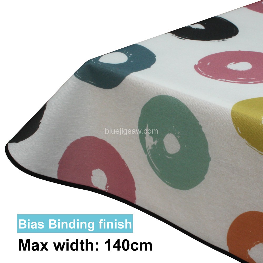Acrylic Coated Tablecloth with Bias Binding