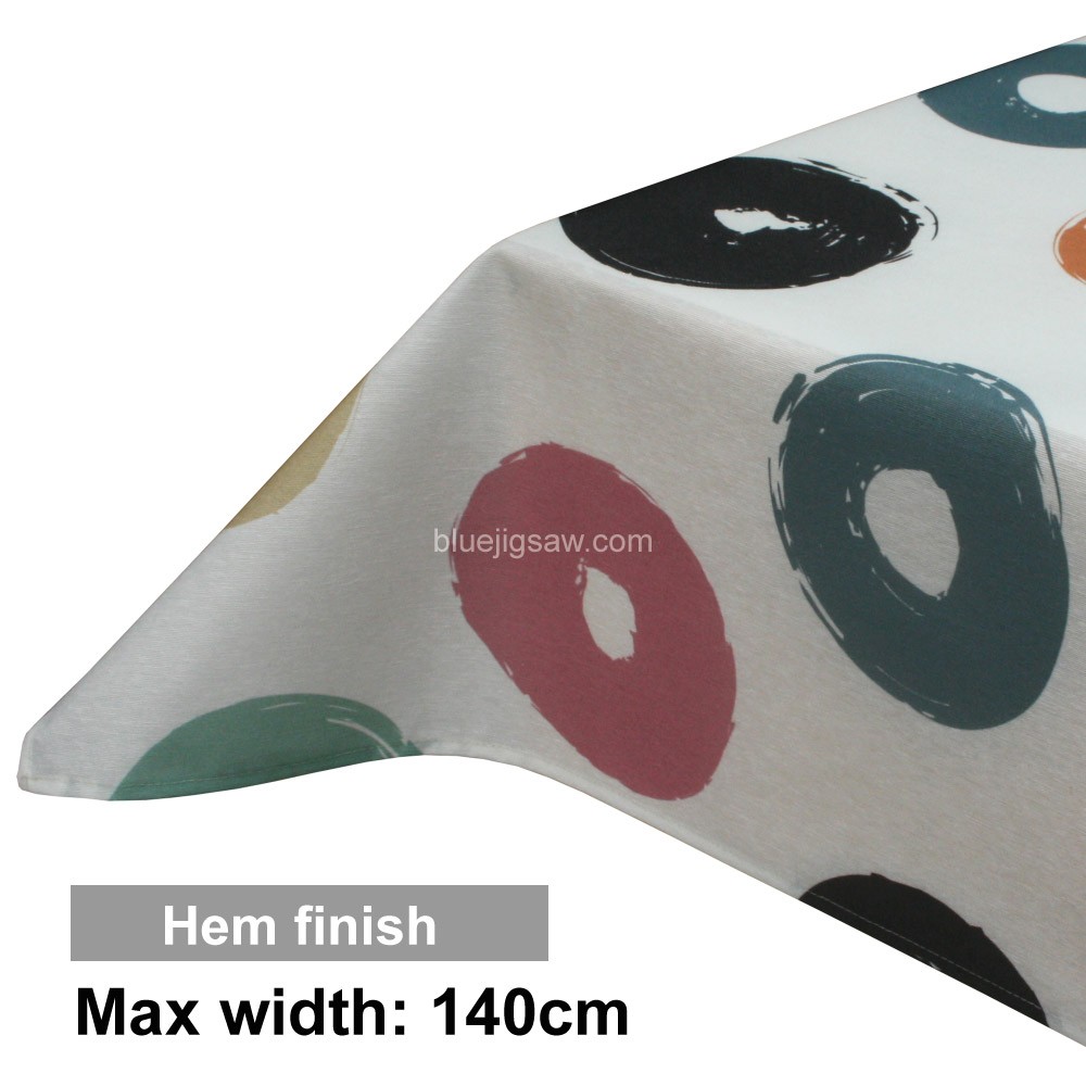 Acrylic Coated Tablecloth with Hem finish