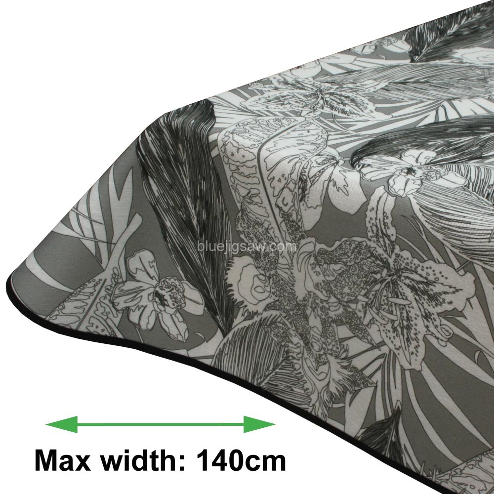 Mono Bloom Acrylic Coated Tablecloth