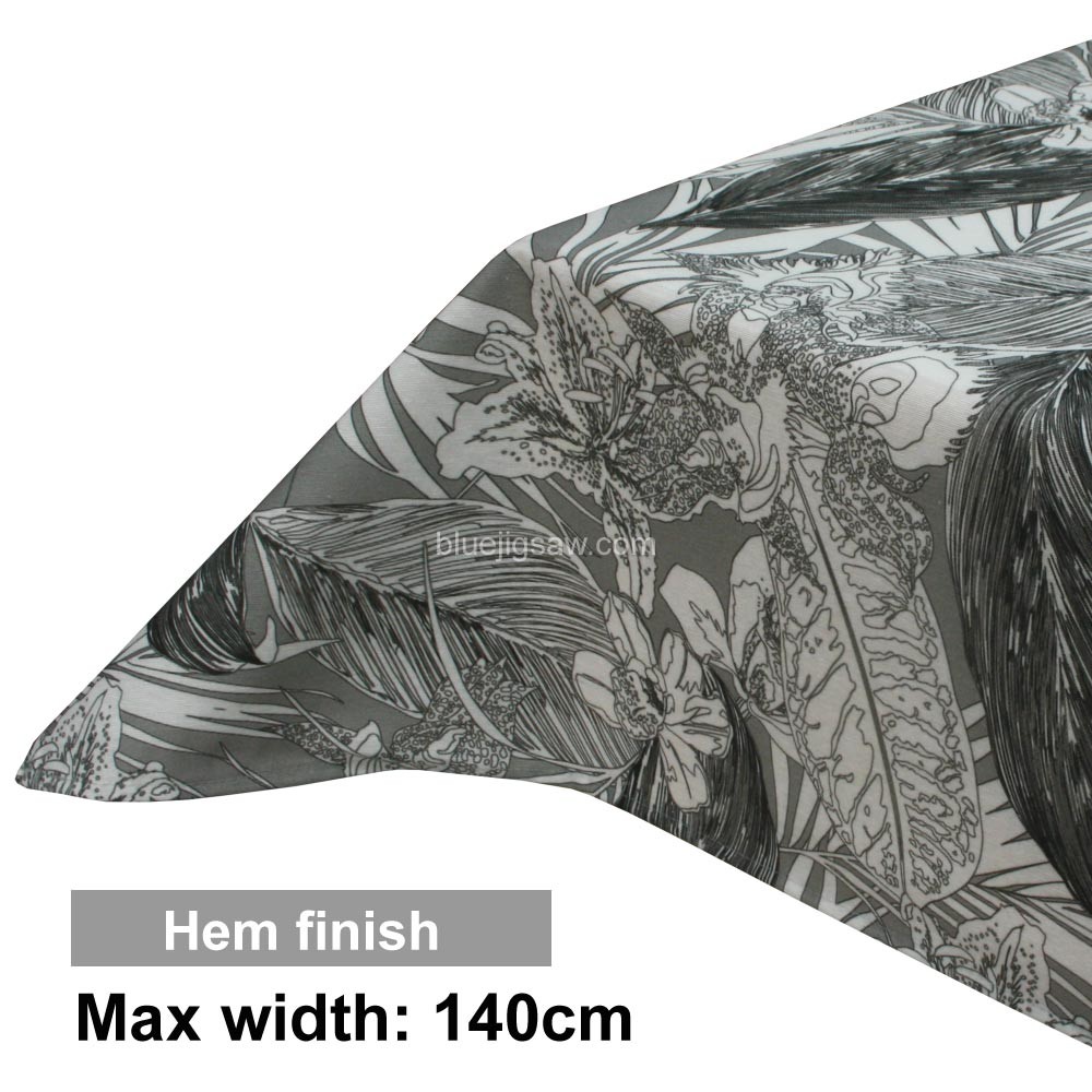 Acrylic Coated Tablecloth with Hem finish