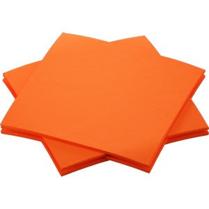 Dunisoft 20cm Napkins Sun Orange