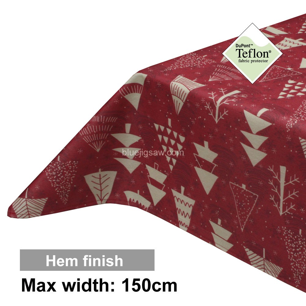 Acrylic Coated Tablecloth with Hem finish