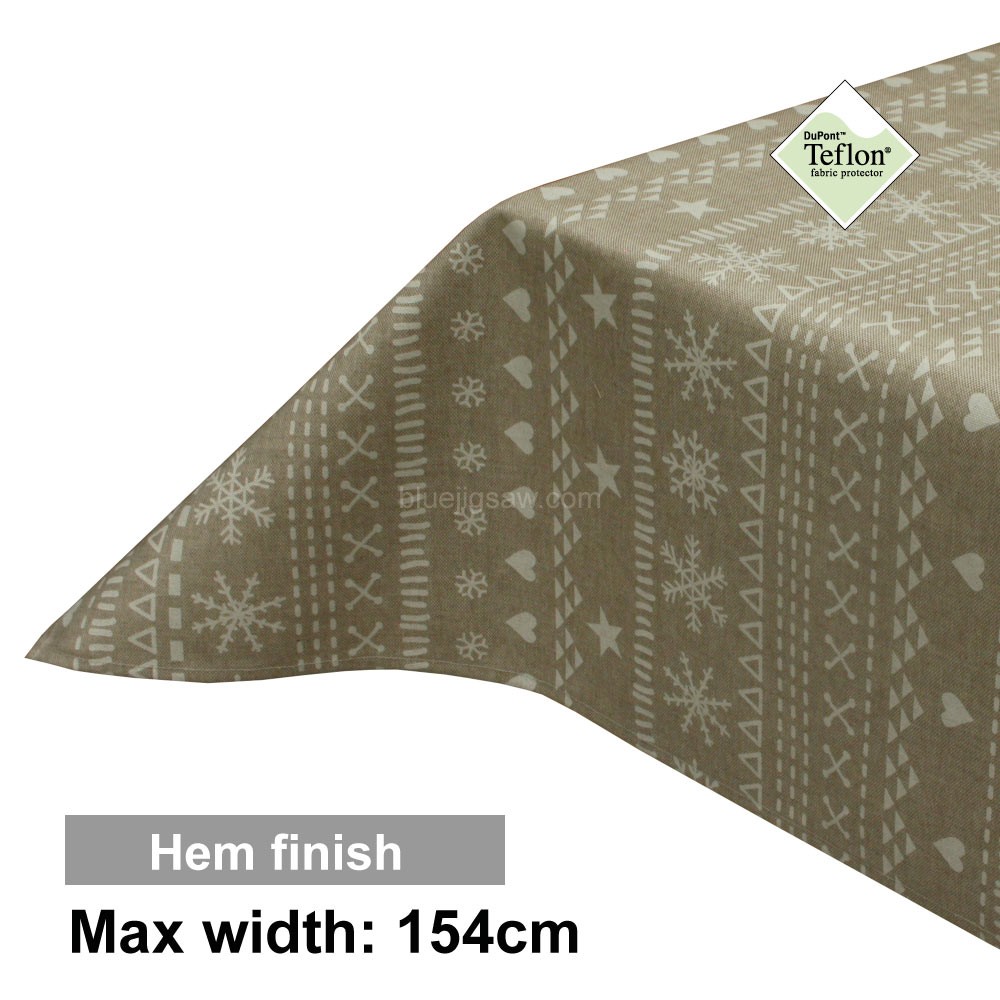 Acrylic Coated Tablecloth with Hem finish