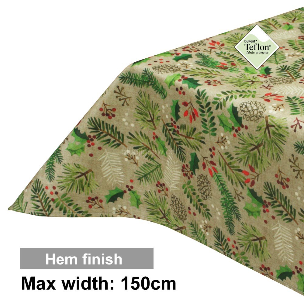 Acrylic Coated Tablecloth with Hem finish