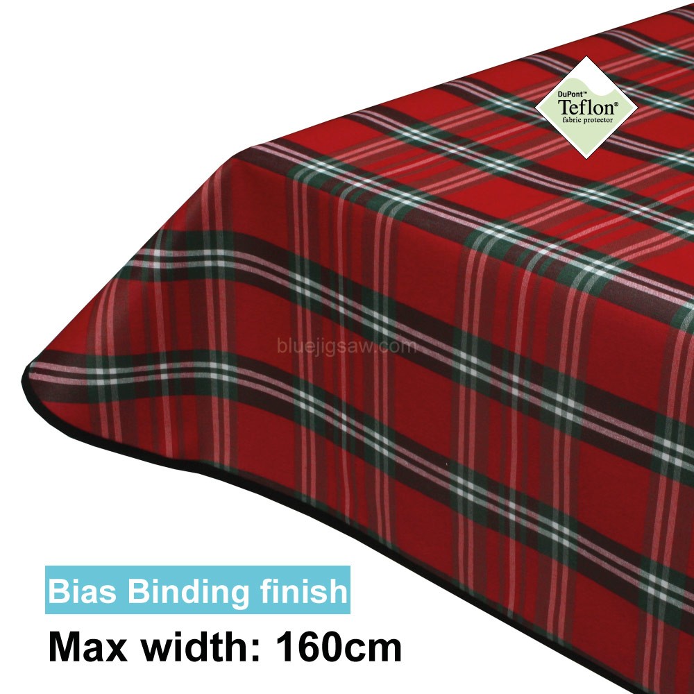 Acrylic Coated Tablecloth with Bias Binding