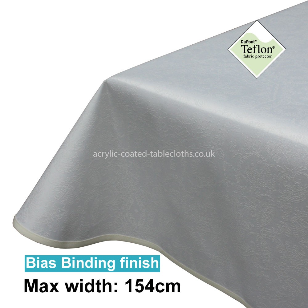Acrylic Coated Tablecloth with Bias Binding