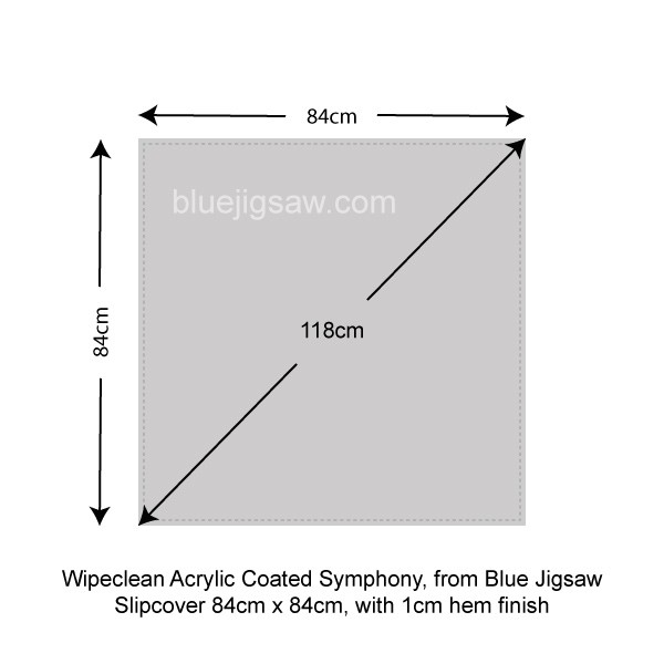 Wipeclean slipcover 84cm x 84cm