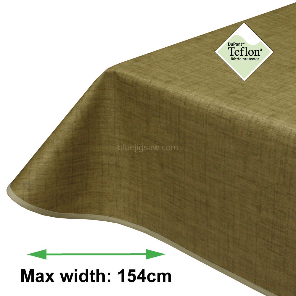 Symphony Almond Green Acrylic Coated Tablecloth