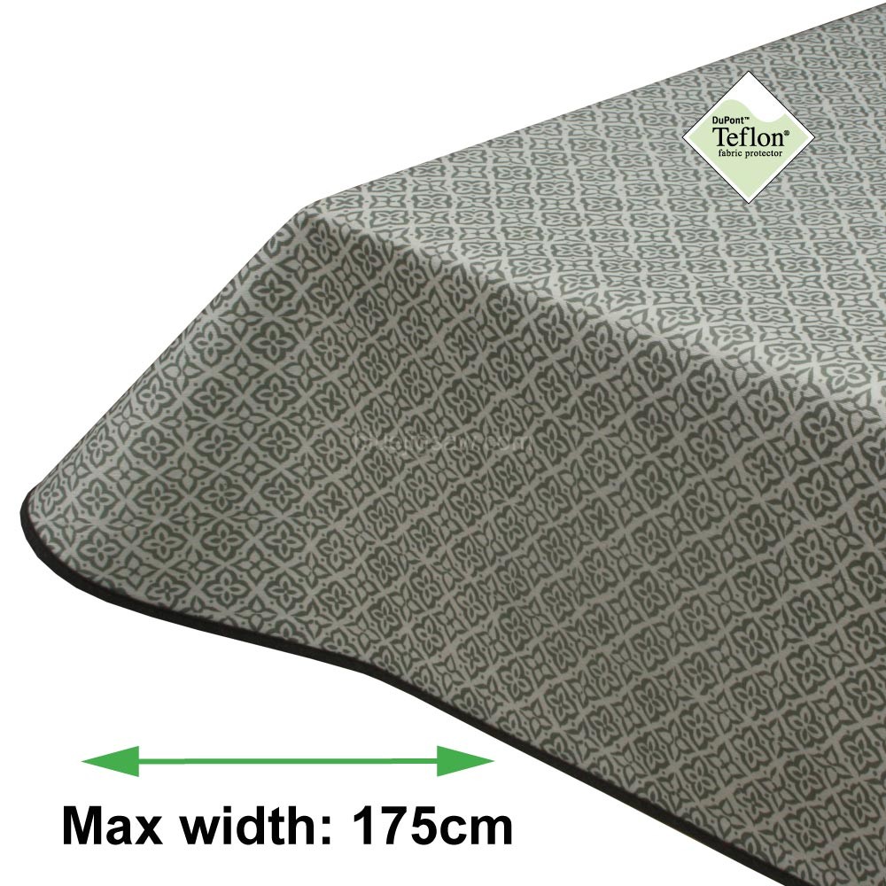 Milton Grey Acrylic Coated Tablecloth