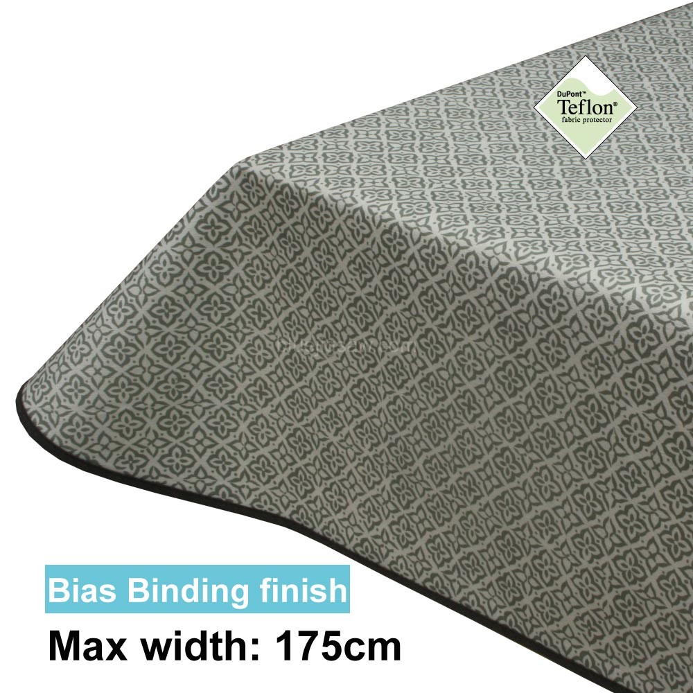 Acrylic Coated Tablecloth with Bias Binding