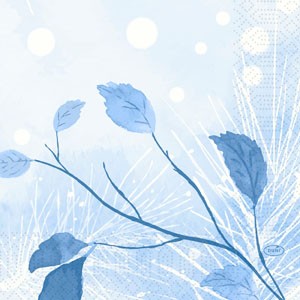 Duni Christmas Frosted Winter Tissue Napkin 3ply 33cm