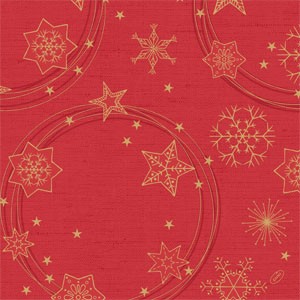 Duni Christmas Star Shine Red Classic Napkin 40cm