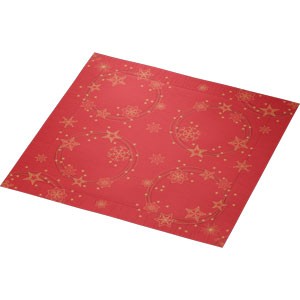 Duni Christmas Star Shine Red Classic Napkin 40cm