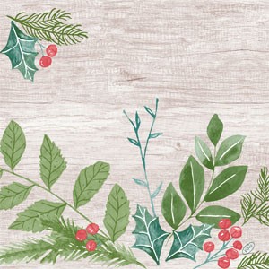 Duni Christmas Winter Greenery Classic Napkin 40cm