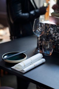 Duni Christmas Golden Stardust White Dunisoft® Napkin 40cm