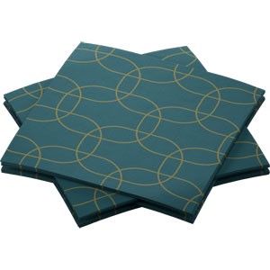 Duni Christmas Golden Deco Dunisoft® Napkin 20cm