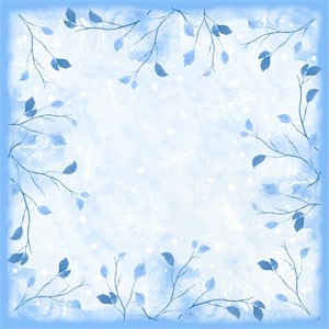 Duni Christmas Frosted Winter Dunicel® Slipcover 84cm