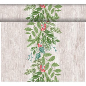 Duni Christmas Winter Greenery Dunicel® Tete-a-Tete, 40cm x 24m