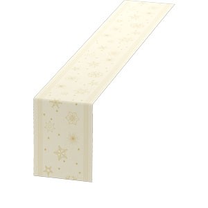 Duni Christmas Star Shine Cream Dunicel® Table Runner, 15cm x 20m